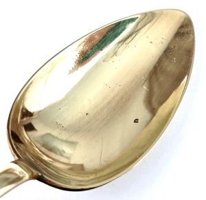Vintage Brass Table Spoons Set High Mirror Polish Rust Resistant Wedding <b>Flatware</b> Metal Handle - Product Image 3