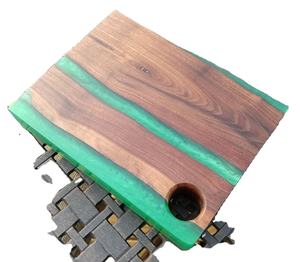 Résine et bois attrayants de haute qualité Produit de conception très attrayant Plateau de service en bois et époxy de meilleure qualité Maison Hôtel Restaurant - Product Image 1
