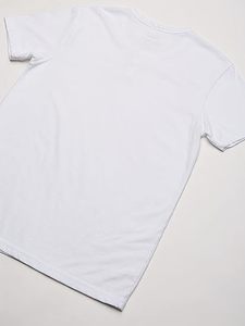 T-shirt de sport pour homme style américain, à manches courtes boutonnées, en coton, coupe ajustée, respirant, extensible, anti-boulochage, uni - Product Image 6