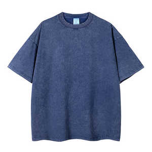 เสื้อยืดวินเทจซักได้230ก. 250ก. เสื้อยืดล้างกรดโอเวอร์ไซส์แห้งเร็วระบายอากาศได้ดีเสื้อสตรีทซักแบบปรับแต่งได้ - Product Image 3