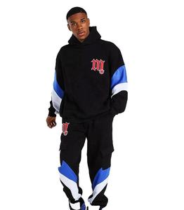 Ensembles de joggings pour hommes avec LOGO personnalisé Survêtement Vêtements de sport pour hommes Ensembles Noir Bleu Vêtements d'entraînement Gym personnalisé Survêtement confortable pour hommes - Product Image 1