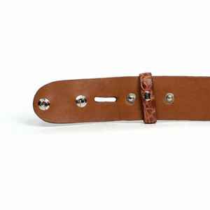 Cinturón de Cuero Vintage Kivotech para Hombre, Hebilla de Cobre, Estilo Denim, Simple, Casual, para Hombre Joven, Cuero Vacuno - Product Image 2