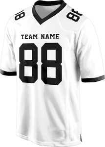 Maillot de football unisexe blanc à col en V, numéro 88, impression sublimée, respirant, manches courtes, coupe classique, vêtements pour adultes, logo personnalisé - Product Image 6