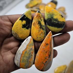 Bumblebee Quartz Gemstone Loose Natural Oval & <b>Cushion</b> Cut Cabochon Jewelry Making Amazing Quality - Product Image 5