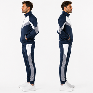 Conjunto Deportivo Personalizado para Hombre con Sudadera con Cremallera Completa, Pantalones Deportivos de Poliéster Premium, Ropa Deportiva para Gimnasio y Running, OEM, ODM, Marca Privada - Product Image 2