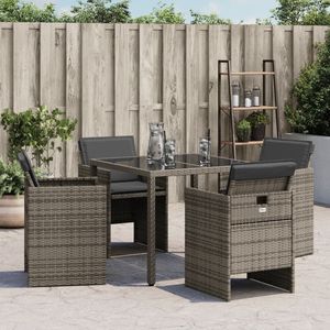 Coperture Rimovibili in Rattan PE Grigio Taglia Unica per Sedie da Giardino e Patio - Product Image 4