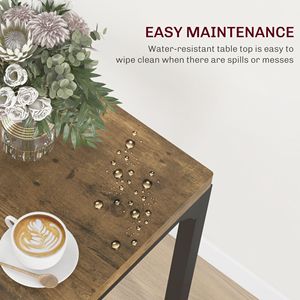 Set da Pranzo Rustico Marrone Estensibile in 3 Pezzi per Piccoli Spazi, Ideale per Angolo Colazione in Appartamento, Salvaspazio - Product Image 6