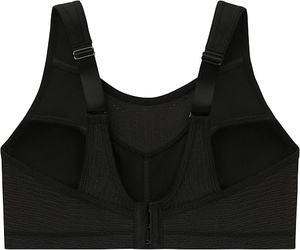 Sujetador deportivo sin aros para mujer, copa completa, espalda cruzada, tirantes ajustables, estampado floral, transpirable, 70% poliéster, decoración de encaje - Product Image 6