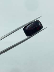 Opale noire naturelle solide, cabochon feu éclatant, haute qualité, rectangulaire, fabriqué en Inde, meilleur prix pour la fabrication de bijoux - Product Image 4