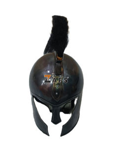 Casco de Troya, Casco de Guerrero Espartano Griego Antiguo, Armadura Ponible Hecha a Mano en Acero Suave para Cosplay y Reenactamiento - Product Image 5