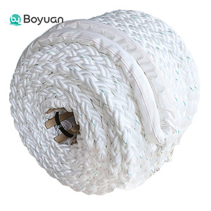 Corda de Reboque Marítima Pesada de 12 Fios, 48mm, 1000 Metros, em Polipropileno e Poliéster Misto, para Amarração Marítima - Product Image 1