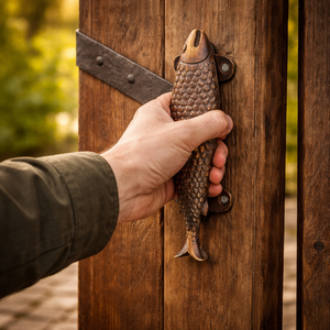Poignées de meuble en laiton faites à la main en forme de poisson, poignées de tiroir vintage, poignées de porte de commode, vente en gros, fournisseur de quincaillerie pour meubles - Product Image 4