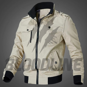 <b>Lime</b> <b>green</b> full sleeve <b>jacket</b> Waterproof <b>jacket</b> with lightning print Hooded design winter outdoor wear - Product Image 1
