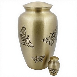 Urna Funeraria Moderna de Latón para Cenizas Humanas |   Urna Conmemorativa con Diseño de Sol Radiante |   Urna Funeraria Artesanal para Adultos con Capacidad de 3-4L - Product Image 4