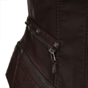 Chaqueta de Cuero para Mujer, Talla Adulto, Color Personalizado, Estilo Urbano, Manga Regular, Chaquetas de Cuero para Dama - Product Image 4