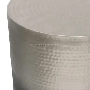 Bandeja de metal turquesa con incrustaciones de lujo, parte superior de mármol negro, mesas superiores recubiertas de metal, hogar, sala de estar y dormitorio - Product Image 4