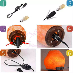 Lámpara de Sal del Himalaya de la Mejor Calidad, Acabado Natural de Roca, Lámpara de Sal del Himalaya con Brillo Suave, Decoración con Lámpara de Sal del Himalaya - Product Image 6