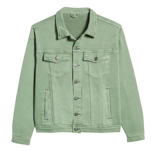 Veste en jean légère avec tissu doux, col classique, fermeture boutonnée et coupe flexible pour un usage quotidien. - Product Image 1
