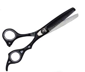 Juego de Tijeras de Peluquería Profesionales con Hojas de Acero Inoxidable 440C, Tijeras de Entresacar de Mango Largo y Peine para Uso en Salones de Belleza - Product Image 5