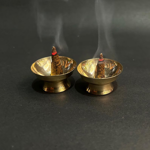 Handcrafted Brass Incense <b>Burner</b>-Traditional Religious Eco-Friendly Decor with Antique Finish for Meditation & Prayer - Product Image 3