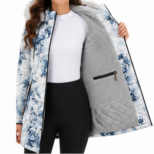 Chaqueta térmica para mujer con protección contra el viento, material de poliéster premium y interior suave y aislante para el invierno. - Product Image 6