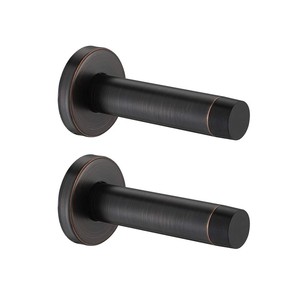 ตัวกันกระแทกประตูไม้สักแบบดั้งเดิมพร้อมลายทองเหลืองแบบขายส่ง - Product Image 4