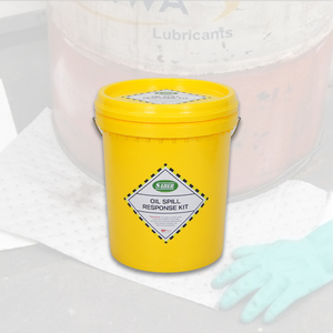Kit para Derrames de Aceite de 30L con Cubeta – Kit de Respuesta a Derrames de Aceite Duradero para Uso en Talleres, Marino e Industrial, Suministro a Granel - Product Image 3