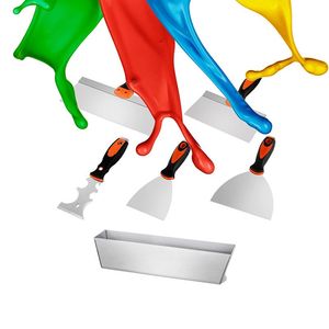 Set di 6 Utensili per Finitura Cartongesso Domestico, Include Spatola per Stucco - Product Image 1