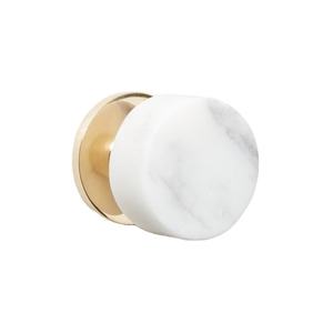 Perillas de Mármol Redondas Logan Carrara para Gabinetes y Puertas, Color, Forma y Tamaño Personalizados, Hechas en India - Product Image 1