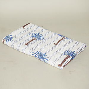 Indian Bohemian Kantha Cotton Quilt Handmade Embroidered Washable Reversible Lightweight Floral <b>Bedspread</b> for Home & Hotel Use - Product Image 3