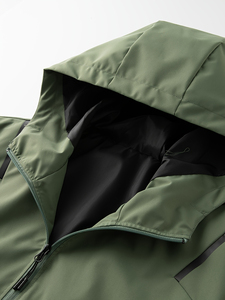 Wholesale <b>Cheap</b> Zip-Up Windbreaker <b>Jacket</b> Hooded Stand Collar Dyed Outdoor Hiking Windbreaker <b>Jackets</b> custom made Logo - Product Image 6