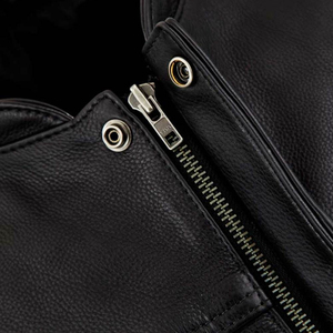 Nuevo Chaleco de Cuero Genuino Personalizado a la Moda para Hombre, Chaleco de Motociclista sin Mangas, de Alta Tendencia, con MOQ Bajo - Product Image 6