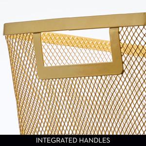 Panier de rangement en métal moderne et élégant, organisateur durable pour le salon - Product Image 5