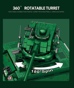 Tanque ligero militar AMX-13, bloques de construcción DIY a escala 1:28, vehículo francés, juguete de ladrillos para niños. - Product Image 6