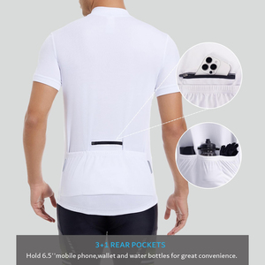 เสื้อจักรยานผู้ชายแบบ Ergonomic ระบายอากาศได้ดี ผ้าตาข่าย แขนสั้น สำหรับปั่นจักรยานบนถนน พร้อมแถบสะท้อนแสง - Product Image 4