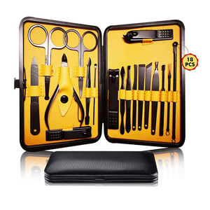 DANTRIC IMPLANTS Professional Manicure Kit 18Pcs Stainless Steel <b>Nail</b> <b>Tools</b> 5-in-1 <b>Nail</b> Clipper Classic Style Portable Case for - Product Image 1