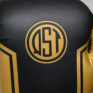 Guantes de Boxeo Personalizados Negros y Dorados, Guantes de Entrenamiento de Muay Thai, Kickboxing, MMA, Guantes Deportivos, Fabricante OEM con Logotipo Personalizado - Product Image 4