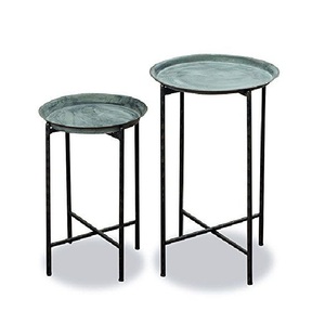 Mesa de Centro de Metal Resistente y de Alta Venta con Base Única, Decorativa y Portátil para Salones Elegantes y Hogares Modernos - Product Image 3