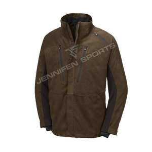 Veste de chasse en laine pour homme sur mesure, respirante, en toile de coton ciré à 100 %, grande taille, style décontracté - Product Image 3