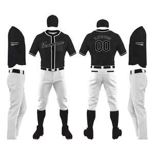 Tenues d'équipe unisexe pour adultes, imprimées par transfert thermique, pour baseball/softball, comprenant short et haut, personnalisables jusqu'en taille 5XL, respirantes, pour l'été - Product Image 6