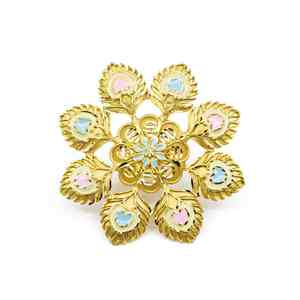 Bagues de mode en gros, bagues traditionnelles plaquées or micron 14K, 18K, 24K, style africain et Dubaï, bagues de mariée - Product Image 1