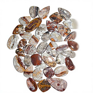 Cabochon en Agate Crazy Lace Naturelle, Pierre Précieuse Multicolore, Pierre Libre en Gros pour la Fabrication de Bijoux, Qualité Supérieure Opalescente Troisième Génération - Product Image 6