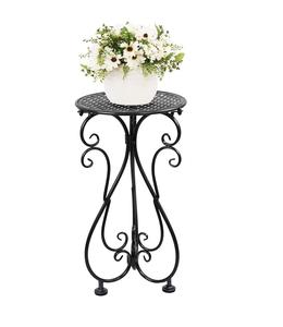 Support de jardinière en fer décoratif personnalisable pour balcon, au design élégant, idéal pour embellir les espaces extérieurs et la présentation des plantes - Product Image 1