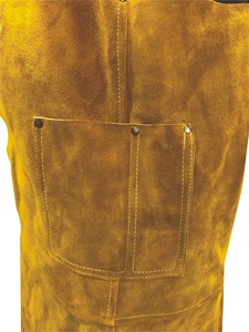 Delantal de Cuero Tejido Resistente, Color Amarillo Liso, para Cocina y Uso Diario - Product Image 6