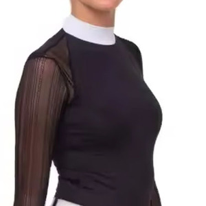 Factory Custom Women Equestrian Show Shirt Premium Horse Riding Performance Top - Product Image 6