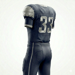 Équipement d'entraînement de football américain en cuir PU, taille officielle américaine, manches courtes - Product Image 3