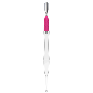Poussoirs à cuticules plats UNIQ-16 (Rounded Narrow) en acier inoxydable à bord tranchant pour ongles en acrylique, dissolvants de vernis gel pour manucure - Product Image 5
