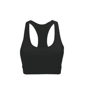 Soutien-gorge de sport pour femme, simple, uni, à bretelles réglables, maintien élevé, sans coutures, confortable, extensible, respirant, doux, pour le fitness - Product Image 3