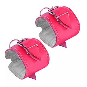 Sangles de cheville réglables en cuir véritable pour entraînements à câble en salle de sport - Fixation antidérapante pour les kickbacks et la musculation - Product Image 1