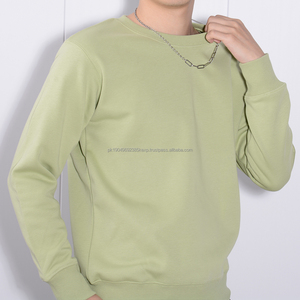 Crew Neck GOTS sudadera certificada algodón francés Terry personalizado amigable suéter sudadera crewneck pullover - Product Image 3